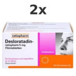 DESLORATADIN-ratiopharm 5 mg Filmtabletten Set 2x 100St