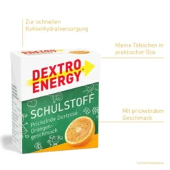 DEXTRO ENERGY Schulstoff Orange Täfelchen 50 g
