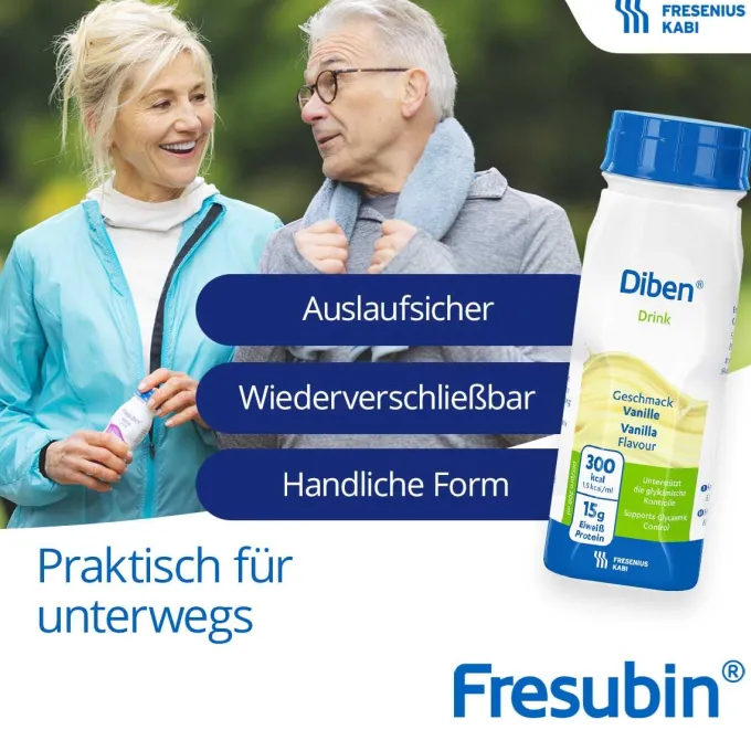 DIBEN DRINK Mischkarton 1.5 kcal/ml Trinkflasche Trinknahrung 24X200 ml