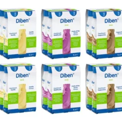 DIBEN DRINK Mischkarton 1.5 kcal/ml Trinkflasche Trinknahrung 24X200 ml
