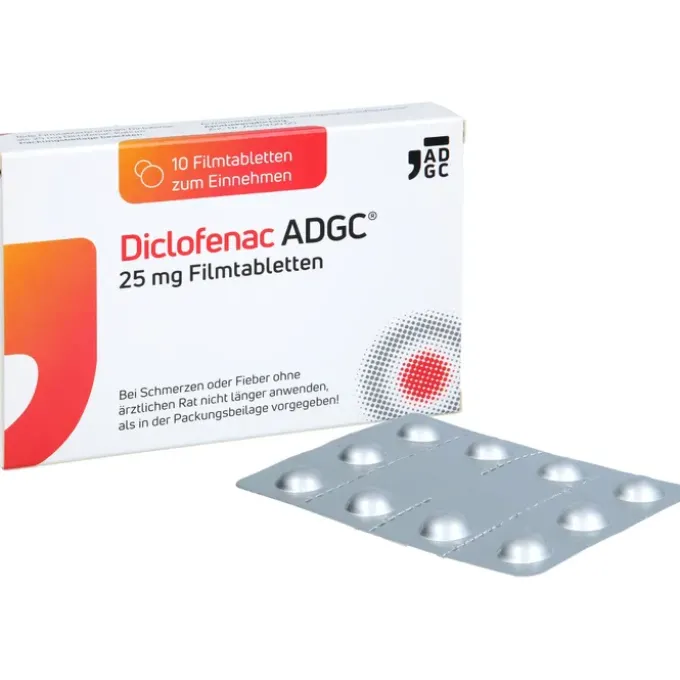 DICLOFENAC ADGC 25 mg Filmtabletten 10 St