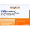 DICLO-RATIOPHARM bei Schmerzen u.Fieber 25 mg FTA 20 St