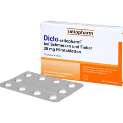 DICLO-RATIOPHARM bei Schmerzen u.Fieber 25 mg FTA 20 St