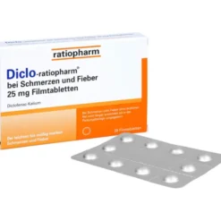 DICLO-RATIOPHARM bei Schmerzen u.Fieber 25 mg FTA 20 St