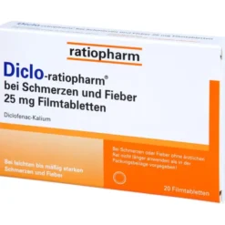 DICLO-RATIOPHARM bei Schmerzen u.Fieber 25 mg FTA 20 St