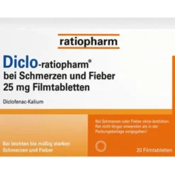 DICLO-RATIOPHARM bei Schmerzen u.Fieber 25 mg FTA 20 St