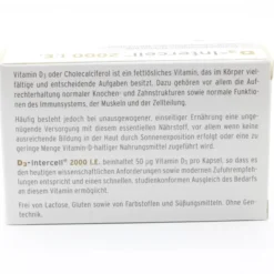 D3-INTERCELL 2.000 I.E. Kapseln 90 Stück