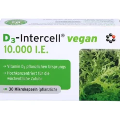D3-INTERCELL vegan 10.000 I.E. Kapseln 30 Stück