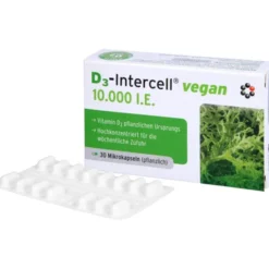 D3-INTERCELL vegan 10.000 I.E. Kapseln 30 Stück