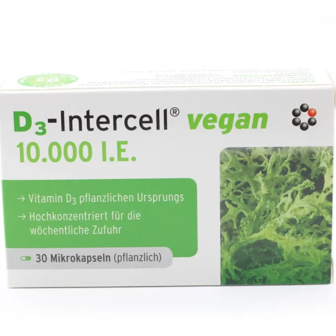 D3-INTERCELL vegan 10.000 I.E. Kapseln 30 Stück