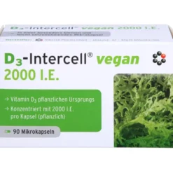 D3-INTERCELL vegan 2.000 I.E. Kapseln 90 Stück