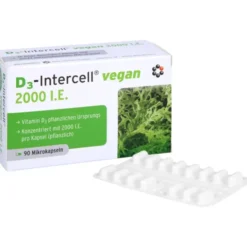 D3-INTERCELL vegan 2.000 I.E. Kapseln 90 Stück