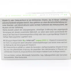 D3-INTERCELL vegan 2.000 I.E. Kapseln 90 Stück