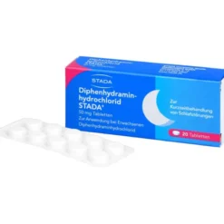 DIPHENHYDRAMINHYDROCHLORID STADA 50 mg Tabletten 20 St