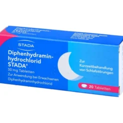 DIPHENHYDRAMINHYDROCHLORID STADA 50 mg Tabletten 20 St