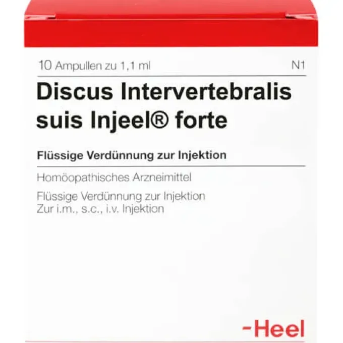 DISCUS INTERVERTEBRALIS suis Injeel forte Ampullen 10 St
