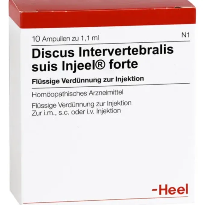 DISCUS INTERVERTEBRALIS suis Injeel forte Ampullen 10 St