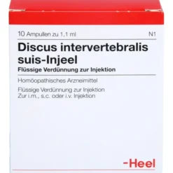 DISCUS INTERVERTEBRALIS suis Injeel Ampullen 10 St