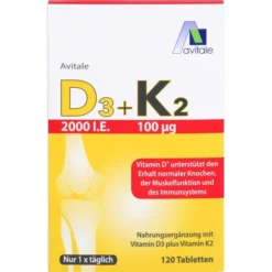 D3+K2 2000 I.E.+100 μg Tabletten 120 Stück