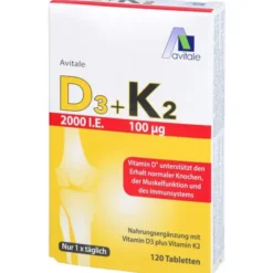 D3+K2 2000 I.E.+100 μg Tabletten 120 Stück