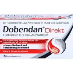 DOBENDAN Direkt Flurbiprofen 8,75 mg Lutschtabl. 24 St