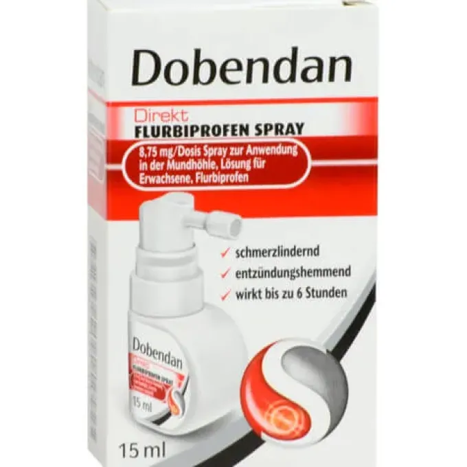 DOBENDAN Direkt Flurbiprofen Spray 8,75mg/Dos.Mund 15 ml