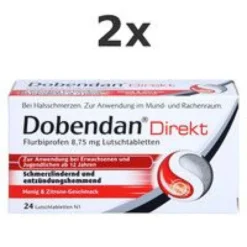 DOBENDAN Direkt Flurbiprofen 8,75 mg Lutschtabl. Set 2x 24St