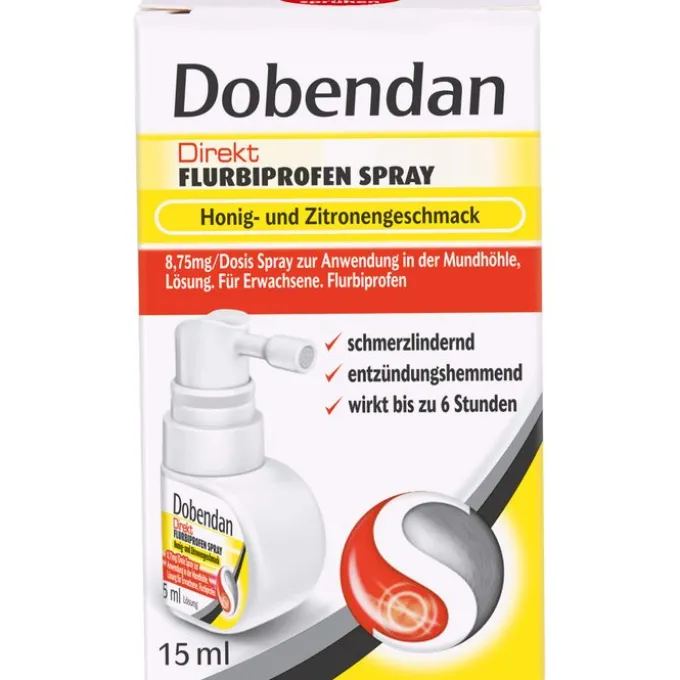 DOBENDAN Direkt Flurbiprofen Spray Honig & Zitrone 15 ml