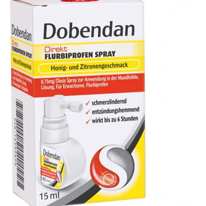 DOBENDAN Direkt Flurbiprofen Spray Honig & Zitrone 15 ml