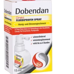 DOBENDAN Direkt Flurbiprofen Spray Honig & Zitrone 15 ml
