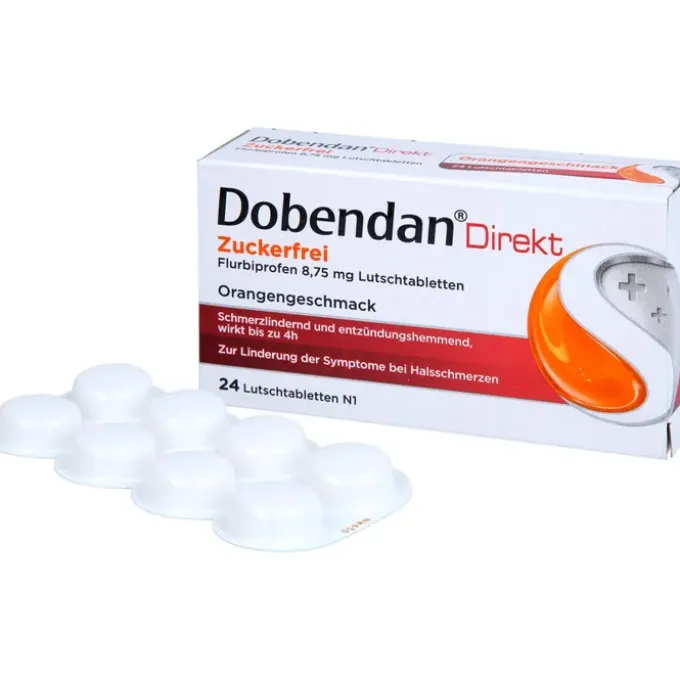 DOBENDAN Direkt zuckerfrei Flurbiprofen 8,75mg Lut 24 St