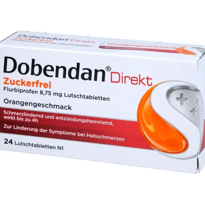 DOBENDAN Direkt zuckerfrei Flurbiprofen 8,75mg Lut 24 St