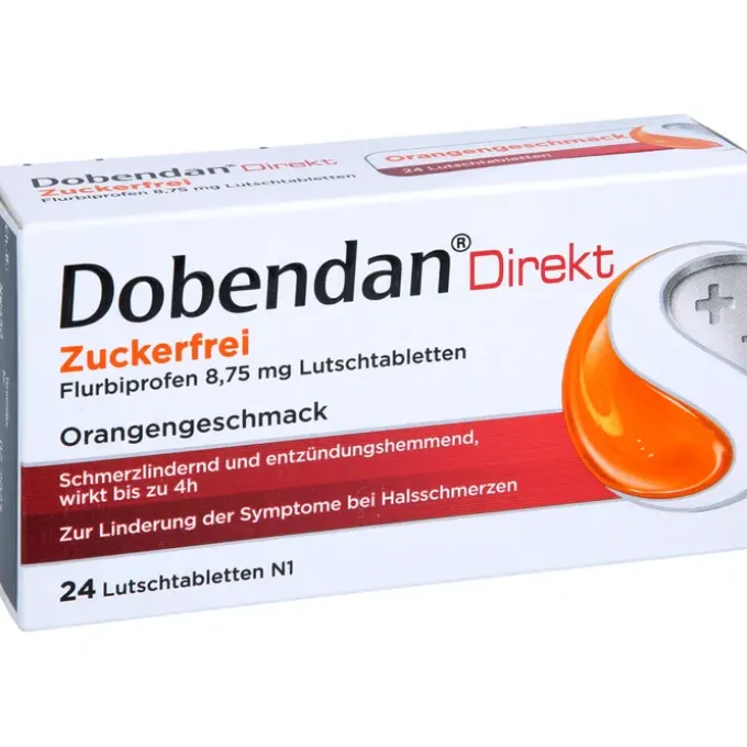 DOBENDAN Direkt zuckerfrei Flurbiprofen 8,75mg Lut 24 St