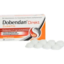 DOBENDAN Direkt zuckerfrei Flurbiprofen 8,75mg Lut 24 St