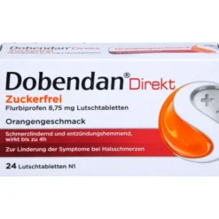 DOBENDAN Direkt zuckerfrei Flurbiprofen 8,75mg Lut 24 St