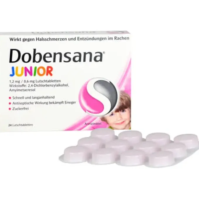 DOBENSANA Junior 1,2mg/0,6mg Lutschtabletten 24 St