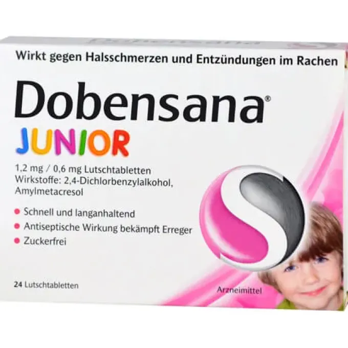 DOBENSANA Junior 1,2mg/0,6mg Lutschtabletten 24 St