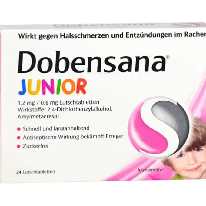 DOBENSANA Junior 1,2mg/0,6mg Lutschtabletten 24 St