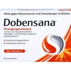 DOBENSANA Orangengeschmack 1,2mg/0,6mg Lutschtabl. 16 St