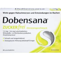 DOBENSANA zuckerfrei Zitronengesc.1,2mg/0,6mg Lut. 24 St