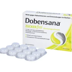 DOBENSANA zuckerfrei Zitronengesc.1,2mg/0,6mg Lut. 24 St