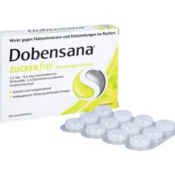 DOBENSANA zuckerfrei Zitronengesc.1,2mg/0,6mg Lut. 24 St