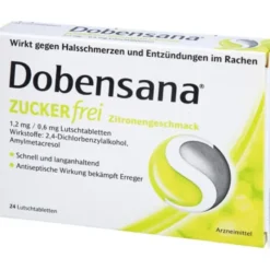 DOBENSANA zuckerfrei Zitronengesc.1,2mg/0,6mg Lut. 24 St