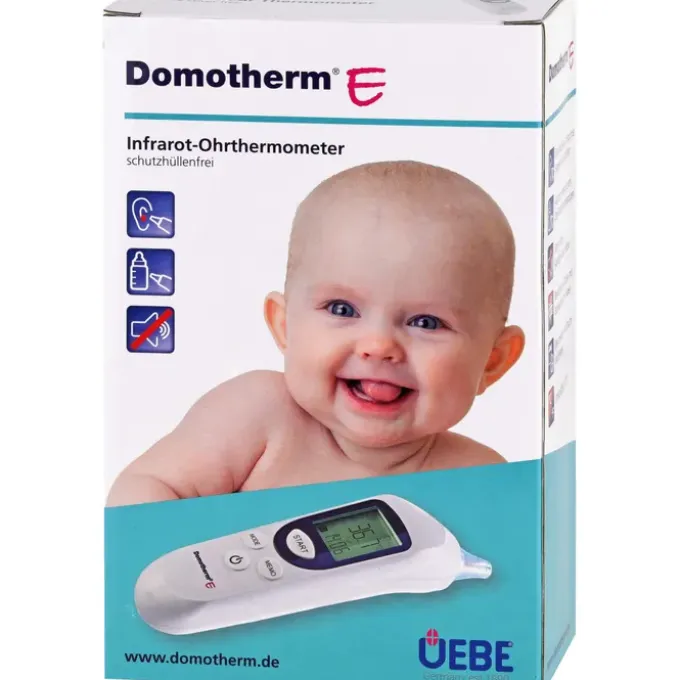 DOMOTHERM E Infrarot-Ohrthermometer schutzhül.frei 1 St
