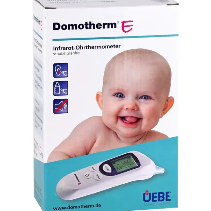 DOMOTHERM E Infrarot-Ohrthermometer schutzhül.frei 1 St