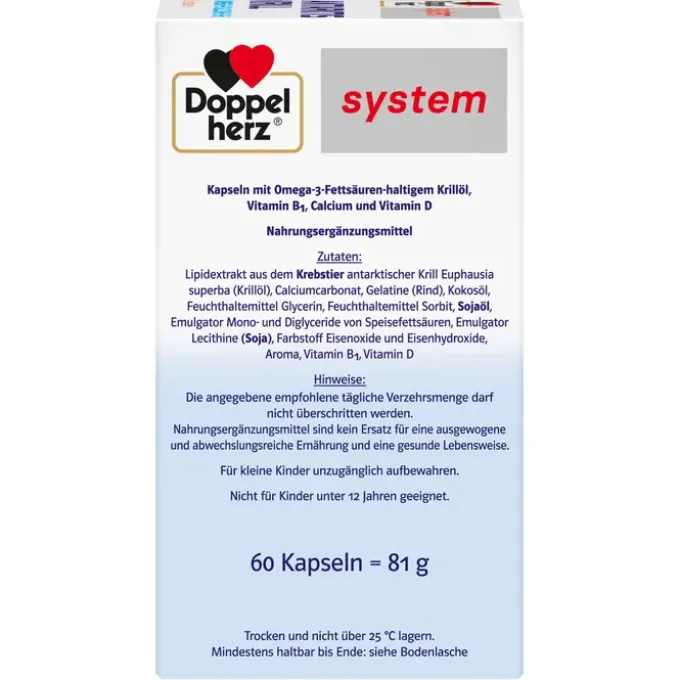 DOPPELHERZ Antarktis Krill system Kapseln 60 Stück