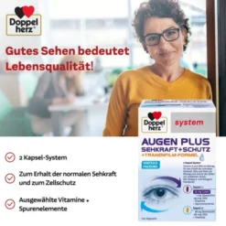 DOPPELHERZ Augen plus Sehkraft+Schutz system Kaps. 120 Stück