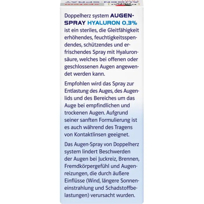 DOPPELHERZ Augen-Spray Hyaluron 0,3% system 10 ml