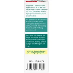 DOPPELHERZ Augen-Tropfen Hyaluron 0,4% Extra 10 ml