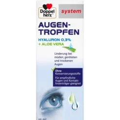 DOPPELHERZ Augen-Tropfen Hyaluron 0,3% system 10 ml